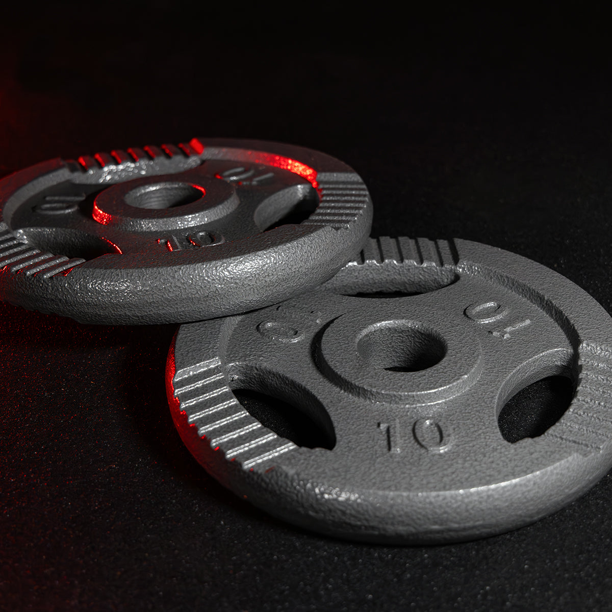 Weight Plate 20 kg Gripper Cast Iron Silver - 30/31 mm