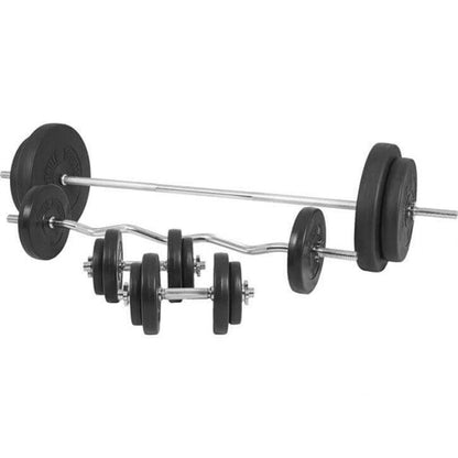 Multi Squat Rack Met 100 kg Halterset Kunststof Gorilla Sports