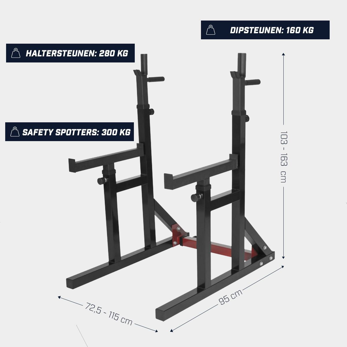 Multi Squat Rack met 40 kg Set (30 mm) Gorilla Sports