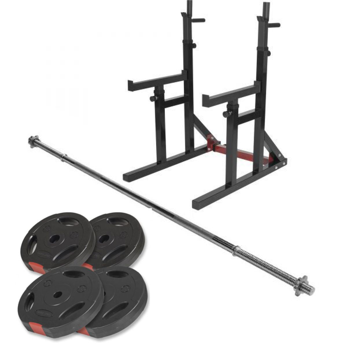 Multi Squat Rack met 40 kg Set gripper kunststof - 30 mm Gorilla Sports