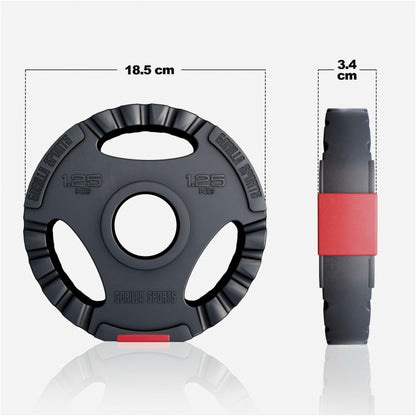 Gorilla Sports Olympische Halterschijf 1,25 kg Gripper Kunststof 50/51 MM