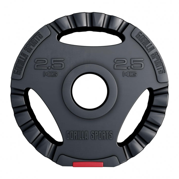 Gorilla Sports Olympische Halterschijf 2,5 kg Gripper Kunststof 50/51 MM