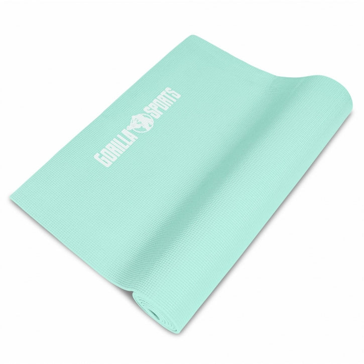 Gorilla Sports PVC Yogamat (180 x 60 x 0,5 cm) Lichtblauw