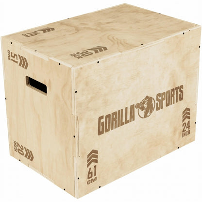 Gorilla Sports Plyobox Hout 60 x 50,5 x 75,5 cm