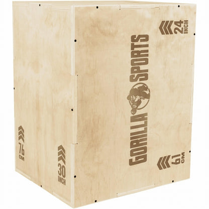 Gorilla Sports Plyobox Hout 60 x 50,5 x 75,5 cm