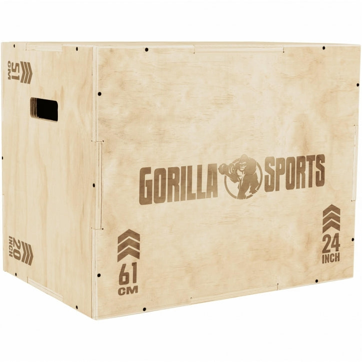 Gorilla Sports Plyobox Hout 60 x 50,5 x 75,5 cm