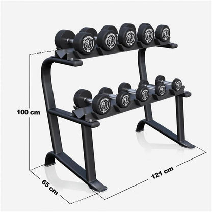 Professionele Dumbell Standaard incl. 90 kg Gorilla Sports dumbellset Gorilla Sports