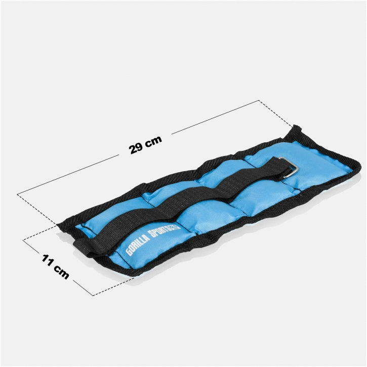 Gorilla Sports Set enkel- of polsgewichten 1 kg - 2 x 0,5 kg