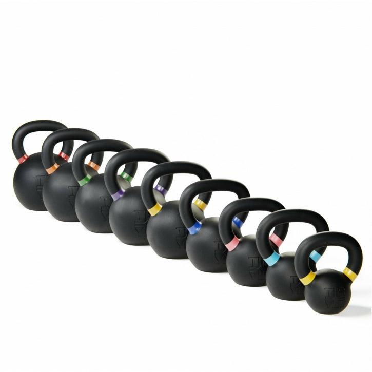 Gorilla Sports TRYM Kettlebell gietijzer zwart 24 kg