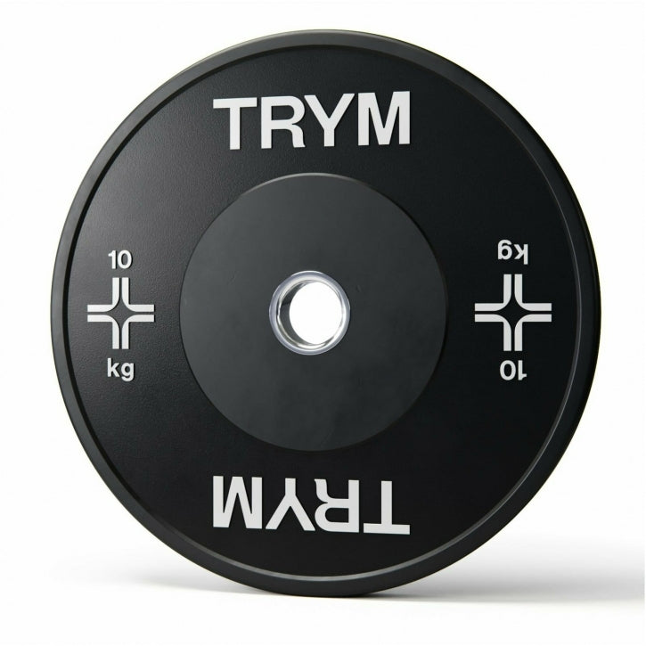 TRYM Bumperplate set 2 x 10 - Zwart - 50 mm Gorilla Sports