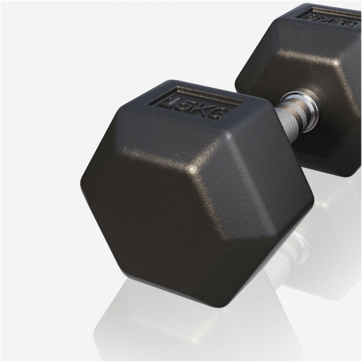 TWEEDE KANS Dumbell hexagon 15 kg Gorilla Sports