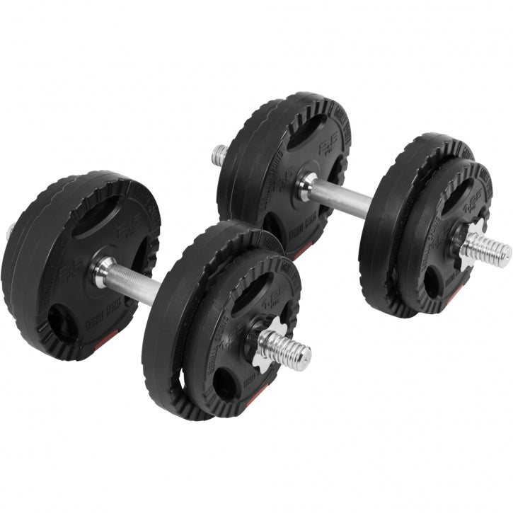 TWEEDE KANS Dumbellset 20 kg Gripper Kunststof Gorilla Sports