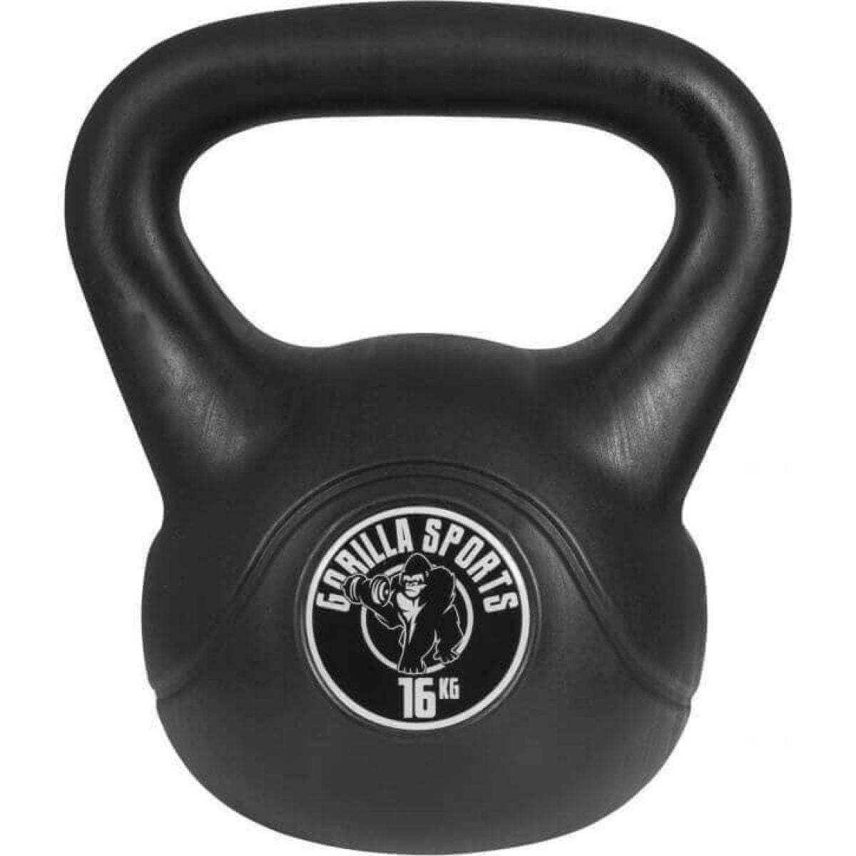 TWEEDE KANS Kettlebell 16 kg zwart kunststof Gorilla Sports