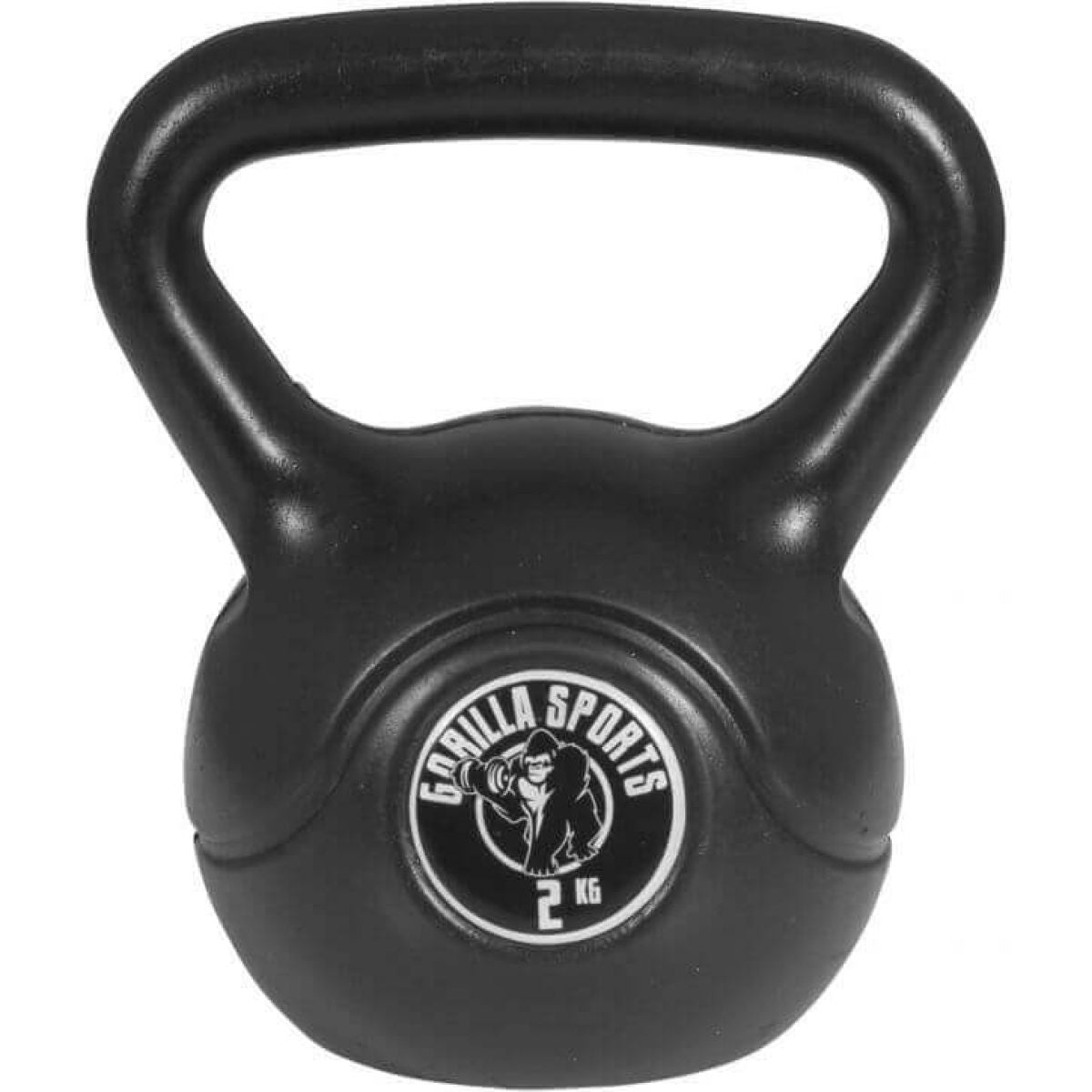 TWEEDE KANS Kettlebell 2 kg zwart kunststof Gorilla Sports