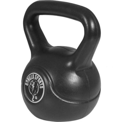 TWEEDE KANS Kettlebell 2 kg zwart kunststof Gorilla Sports