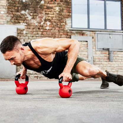 TWEEDE KANS Kettlebell 8 kg Rubber Coating Gorilla Sports