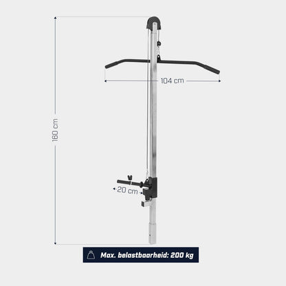 TWEEDE KANS Lat Pulley Attachment Voor Universele Halterbank Gorilla Sports