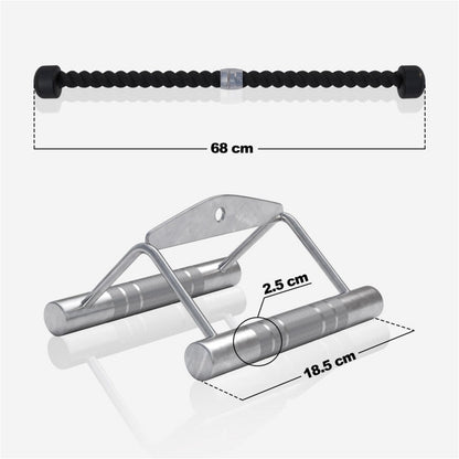 TWEEDE KANS Trainingsgrepen set: Triceps touw en Roeigreep Gorilla Sports