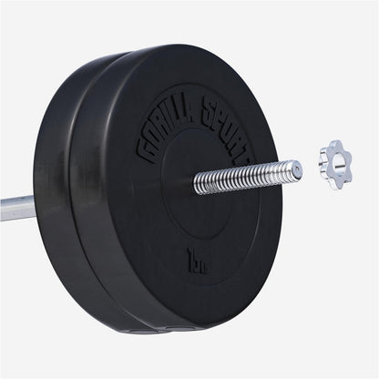 TWEEDE KANS Voordeelbundel Halterschijven Kunststof 2 x 15 kg - 30/31 mm Gorilla Sports