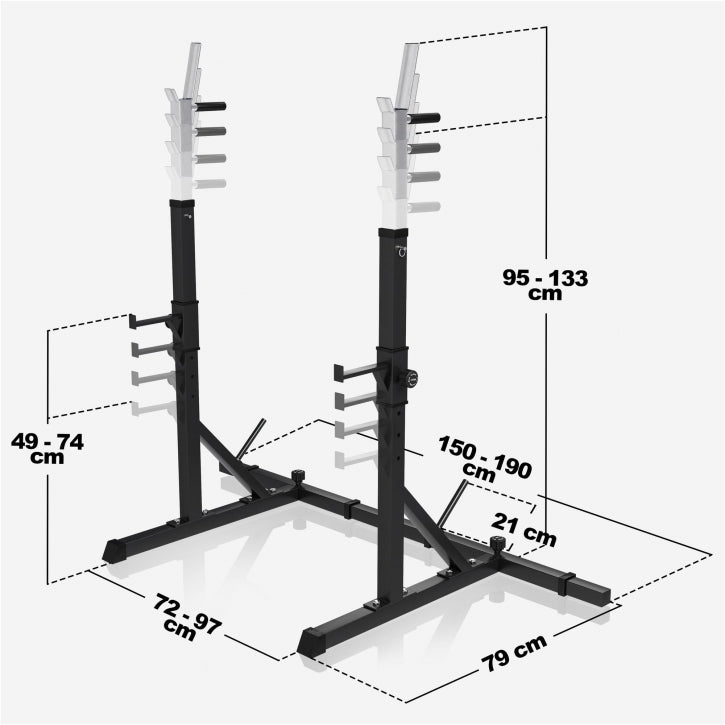 Verstelbaar Squat / Bankdruk Rack Gorilla Sports