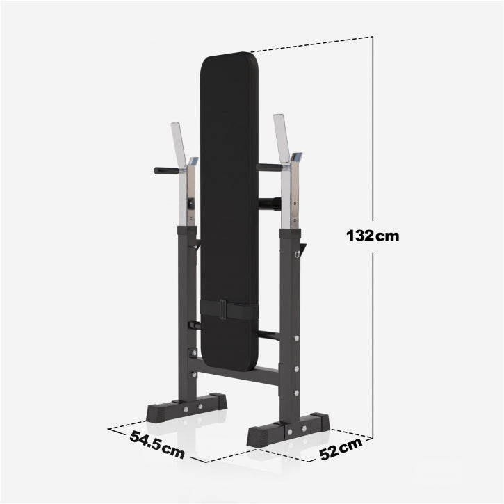 Verstelbare halterbank met 38 kg halterset kunststof Gorilla Sports