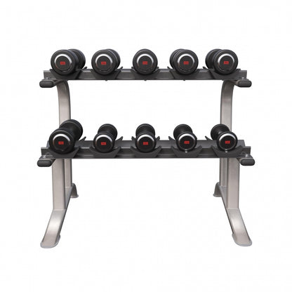 Voordeel Professionele dumbells 90 kg met standaard Gorilla Sports