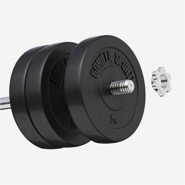 Voordeelbundel 30 kg (6 x 5 kg) Halterschijven Kunststof - 30/31 mm Gorilla Sports