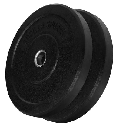 Voordeelset 10 kg (2 x 5 kg) Bumper Plates - 50 mm Gorilla Sports