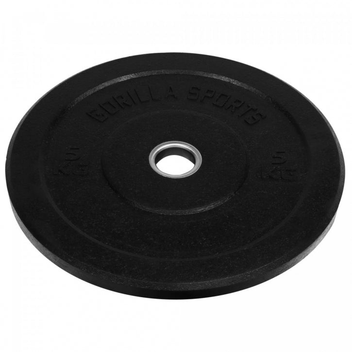 Voordeelset 10 kg (2 x 5 kg) Bumper Plates - 50 mm Gorilla Sports