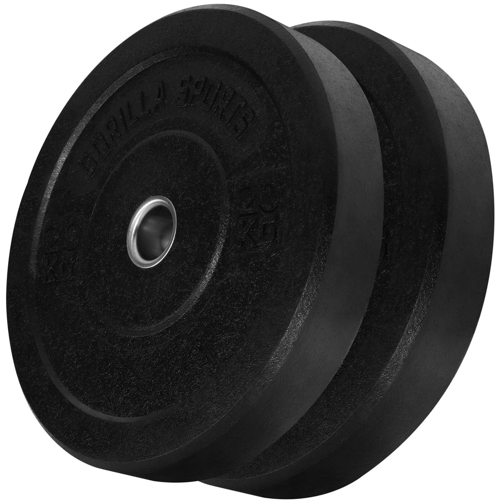 Voordeelset 40 kg (2 x 20 kg) Bumper Plates - 50 mm Gorilla Sports