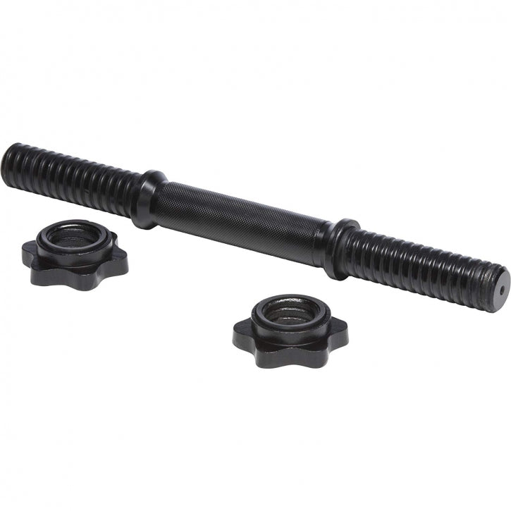 Voordeelset EZ-curl stang met dumbellstangen - Zwart Schroefsluiting 30 mm Gorilla Sports