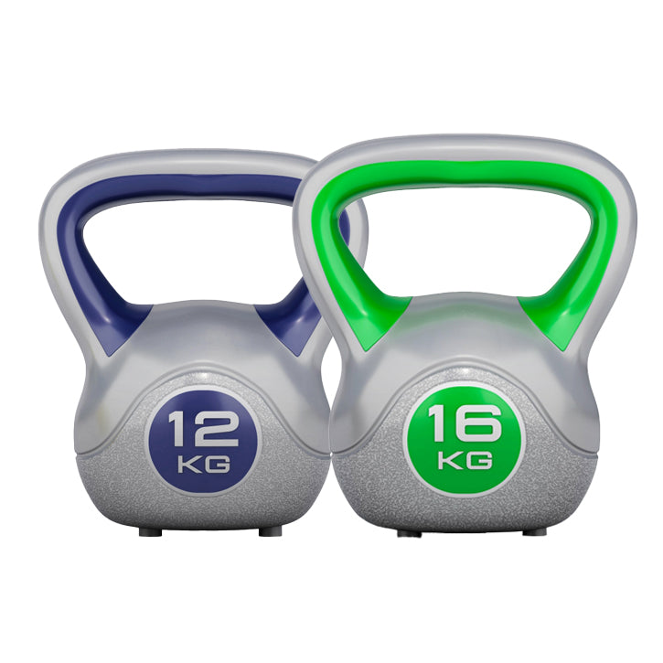 Voordeelset Kettlebells 12 en 16 kg Kunststof Trendy Gorilla Sports