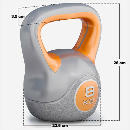 Voordeelset Kettlebells 8, 10 en 12 kg Kunststof Trendy Gorilla Sports