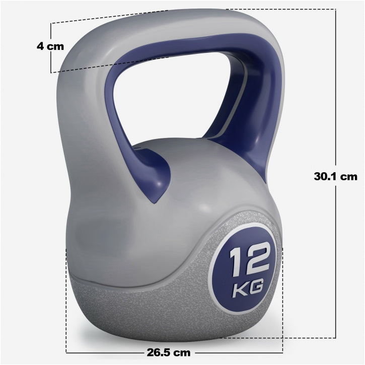 Voordeelset Kettlebells 8, 10 en 12 kg Kunststof Trendy Gorilla Sports