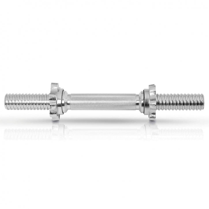 Voordeelset halterstang met dumbellstangen schroefsluiting zilver - 30 mm Gorilla Sports