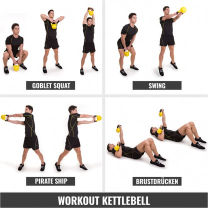 Voordeelset kettlebells 113 kg met standaard Gorilla Sports