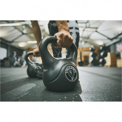 Voordeelset kettlebells 3, 6 en 8 kg kunststof Gorilla Sports