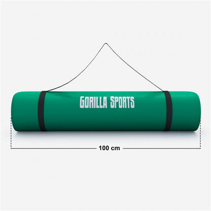 Gorilla Sports Yogamat Deluxe 190 x 100 x 1,5 cm Groen