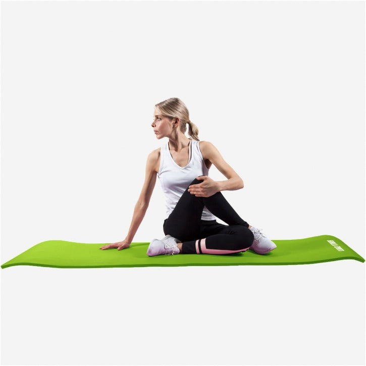 Gorilla Sports Yogamat Deluxe 190 x 100 x 1,5 cm Lime groen