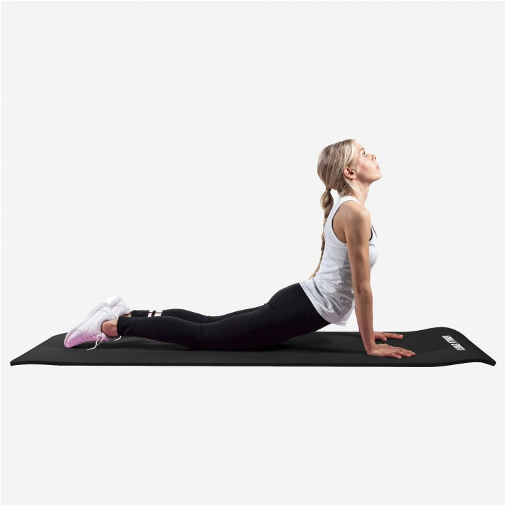 Yogamat Deluxe 190 x 100 x 1,5 cm Zwart Gorilla Sports