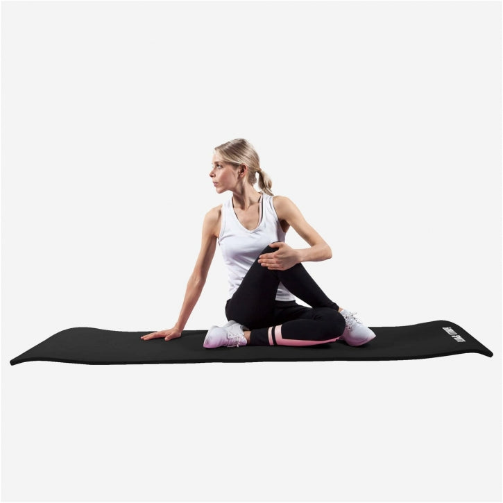 Yogamat Deluxe 190 x 100 x 1,5 cm Zwart Gorilla Sports