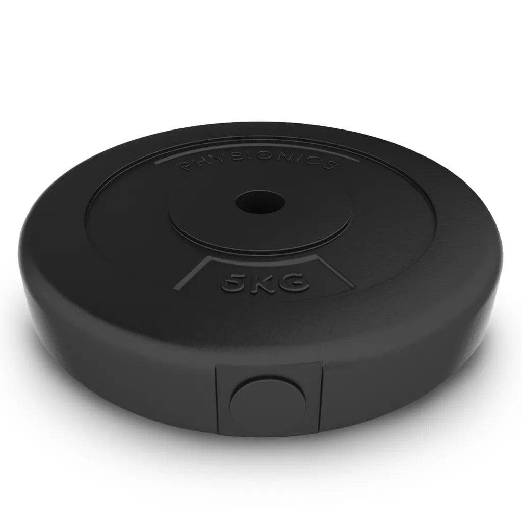 Disques de poids en plastique Physionics 2 x 5 kg