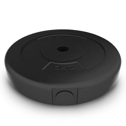 Disques de poids en plastique Physionics 2 x 5 kg