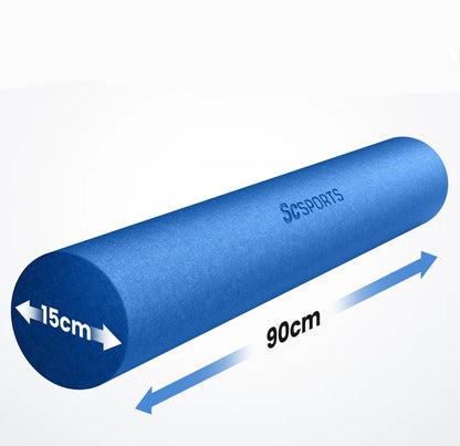 Rouleau en mousse ScSPORTS 90 cm Ø 15 cm - Bleu