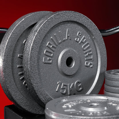 Ensemble d'haltères 108 kg Fonte - Bouchon à vis 30 mm