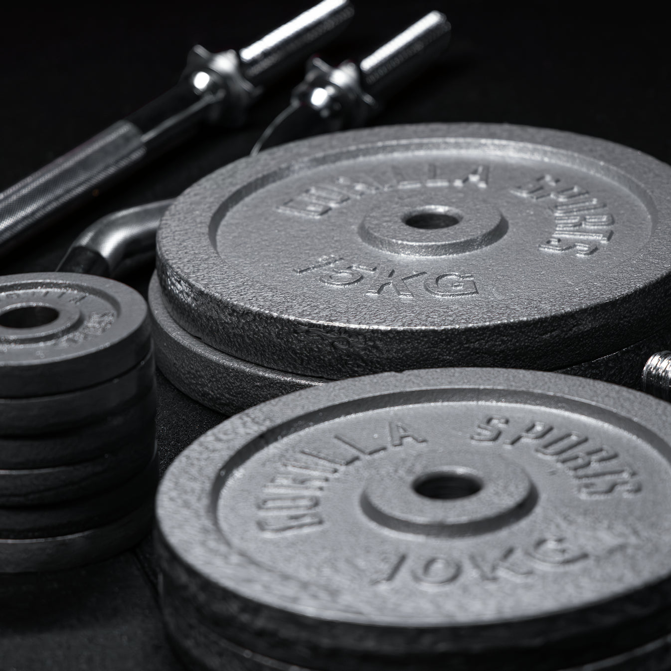 Ensemble d'haltères 108 kg Fonte - Bouchon à vis 30 mm