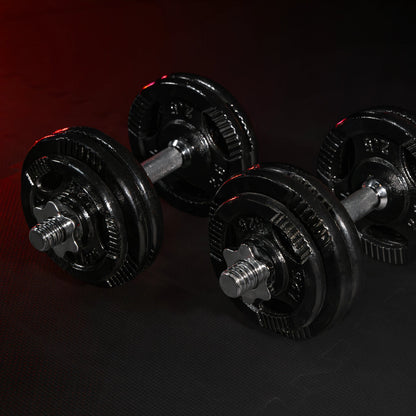 Dumbbell set 30 kg Gripper Cast Iron Black