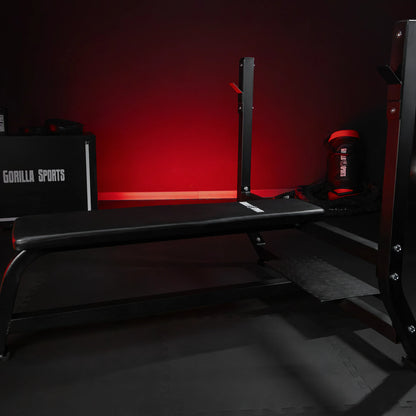 Banc de musculation large blanc