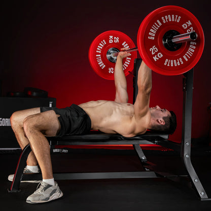 Banc de musculation large blanc