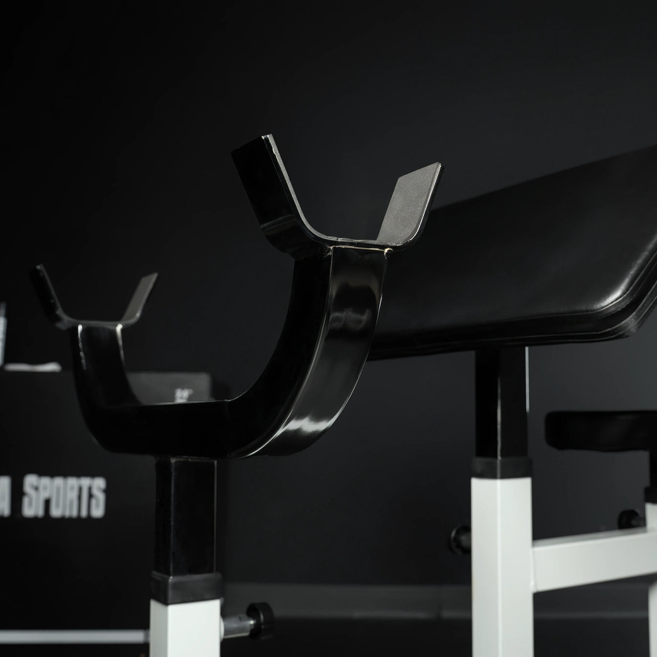 Banc de musculation pour biceps blanc